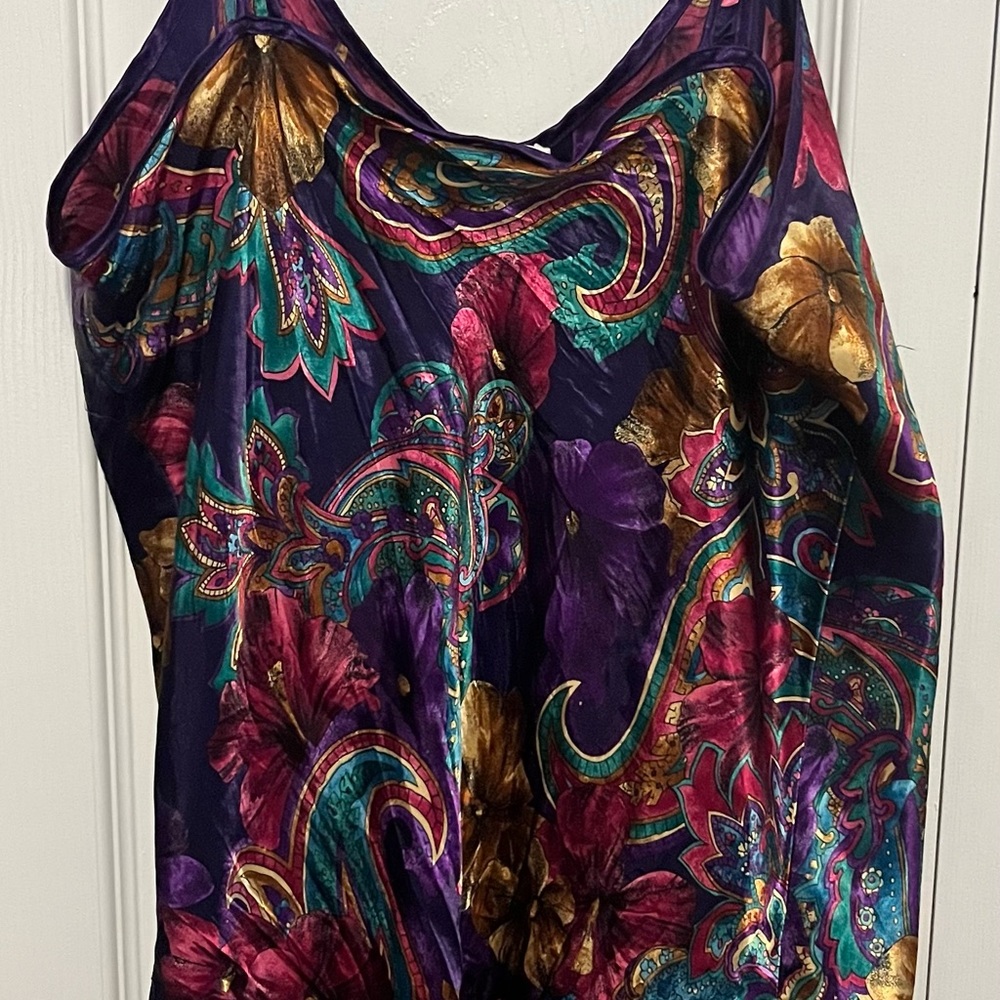 Inner Most Multicolored Print Cami Nightgown Meas… - image 3